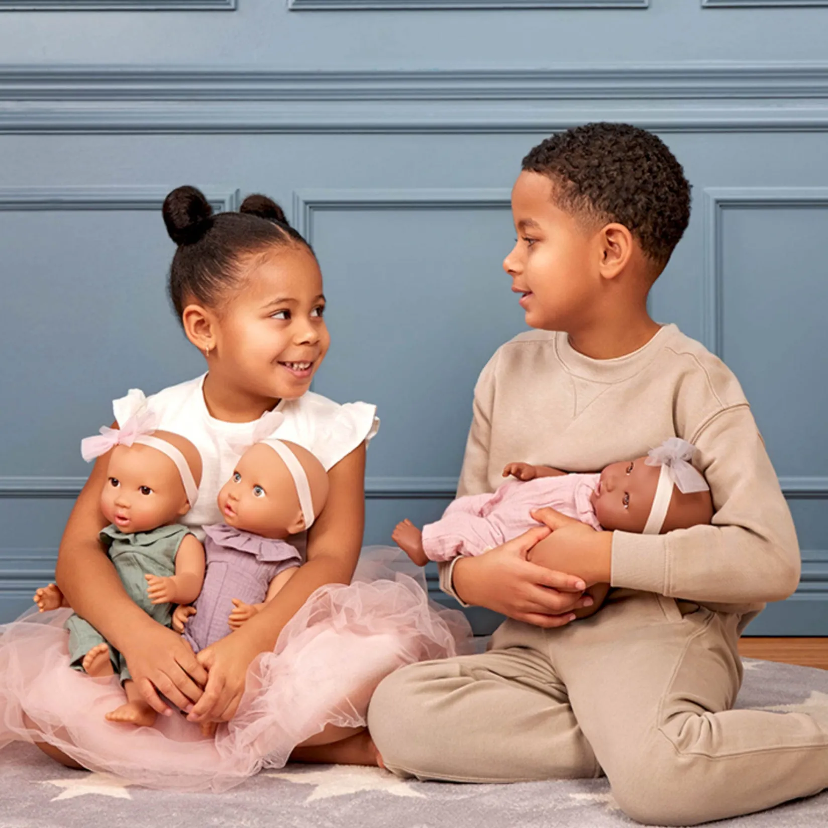 Dolls>Babi 14" Baby doll in Pink Jumper