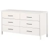 Storage Furniture>South Shore 6 Drawer Dresser - Gravity Pure White