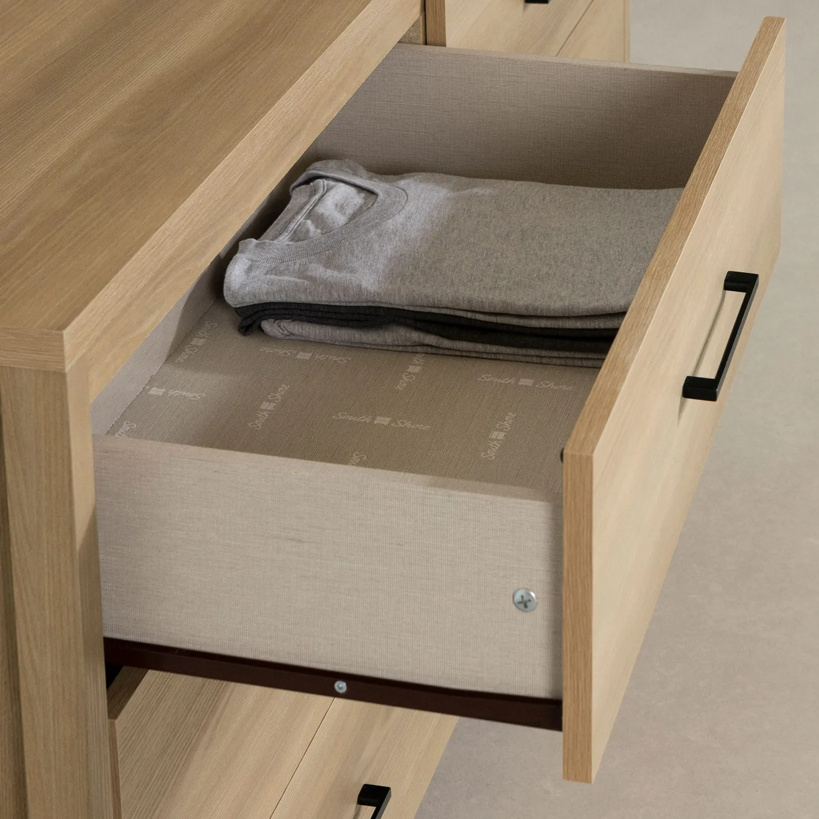 Storage Furniture>South Shore 6 Drawer Dresser - Gravity Natural Ash