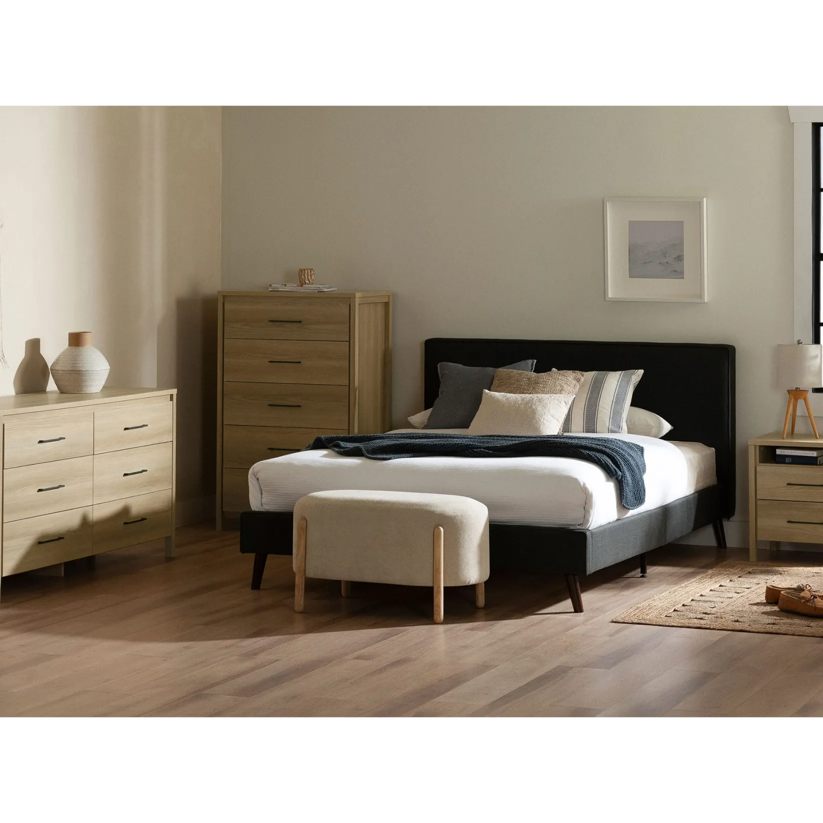 Storage Furniture>South Shore 6 Drawer Dresser - Gravity Natural Ash