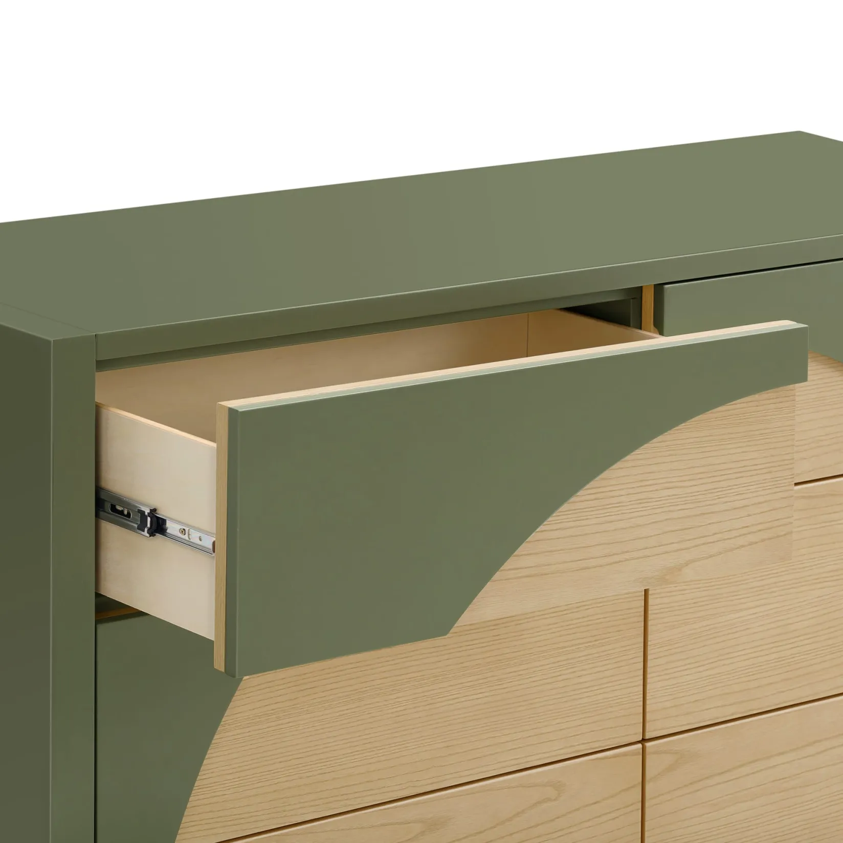 Online 6 Drawers Chest Moab - Olive/Ash (Assembled) Storage Furniture
