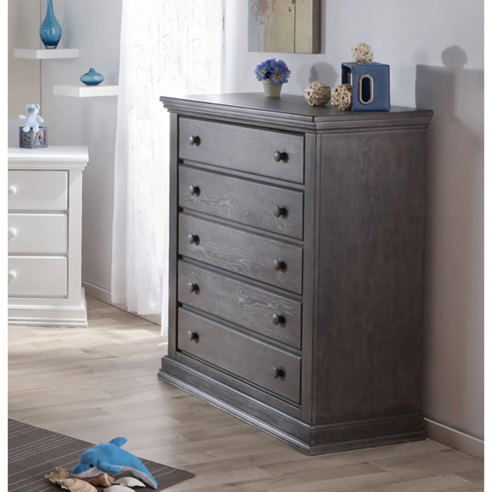 Storage Furniture>Pali Design 5 Drawers Chest Modena Granite