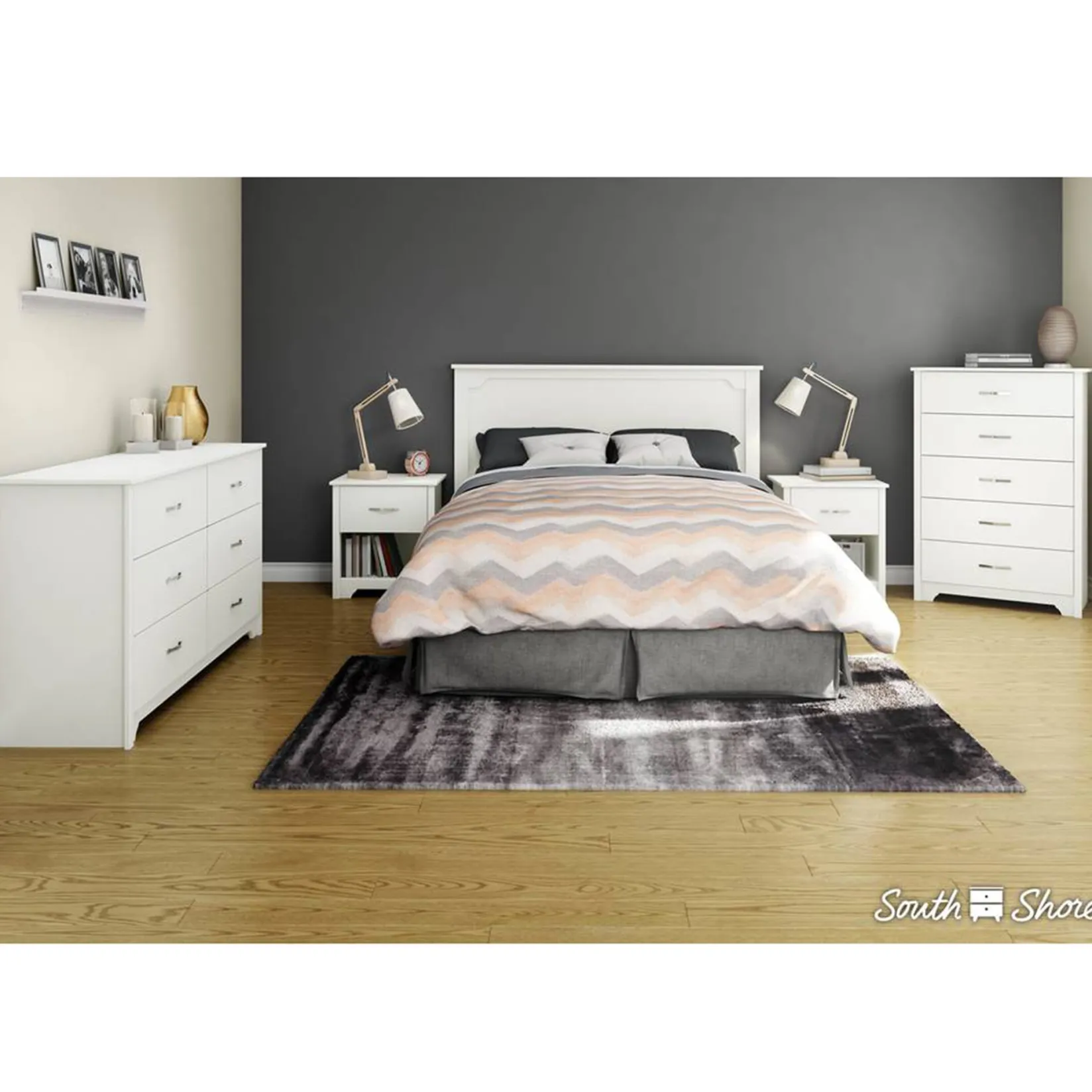 Storage Furniture>South Shore 6 drawers chest white fusion