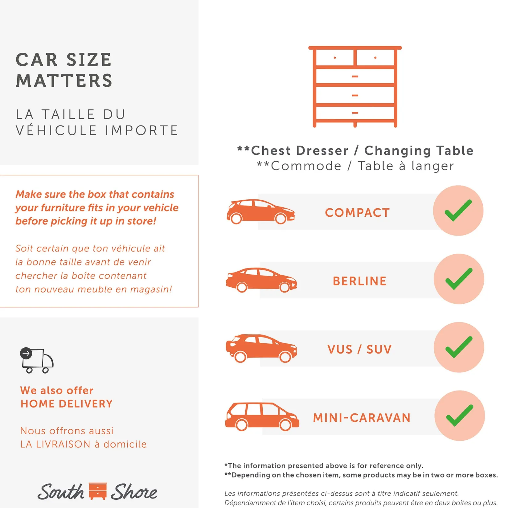 Storage Furniture>South Shore 5 Drawers Spark - White