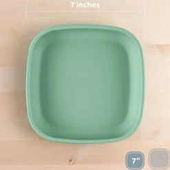 Tableware|Plates & Placemats>Re-Play 7" Flat Plate - Sage