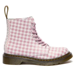 Mid-Season Boots>Dr Martens 1460 Gingham Boots Size 11-4 White