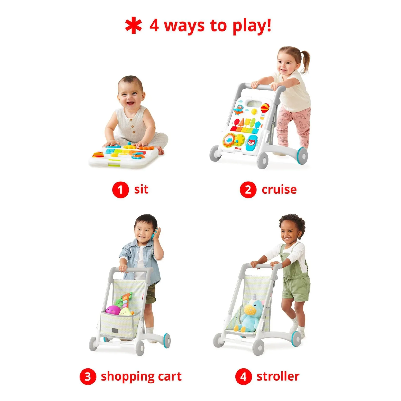 Online 4 in 1 Activity Walker Walkers|Activity Centers & Walkers