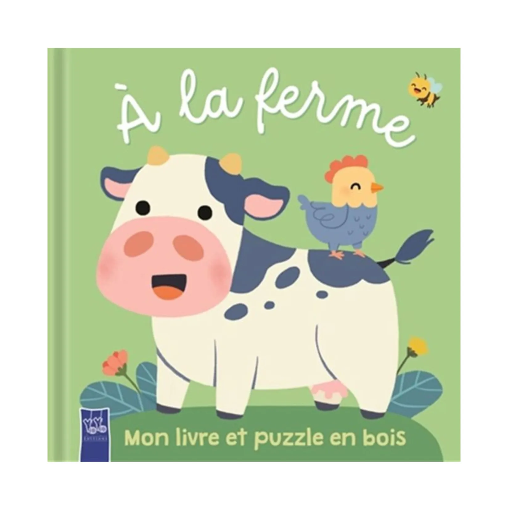 New À La Ferme Livre Et Puzzle Kids Baby 0-2 Years|Puzzles
