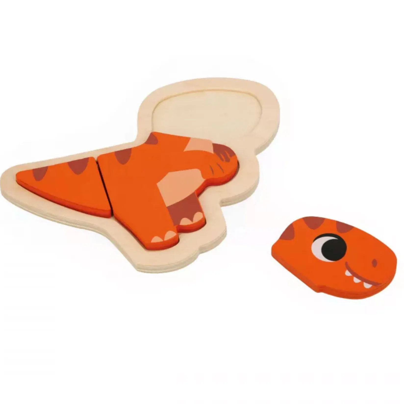 Sale 4 Progressive Puzzles - Dino Kids Wooden Toys|Puzzles