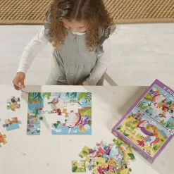Hot 2 x 20Pieces Puzzle - Unicorn Fairy Kids Puzzles