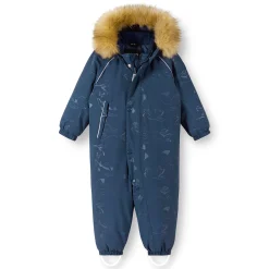 Outerwear|Snowsuits>Reima Aapua Down Snowsuit 9-24m Navy