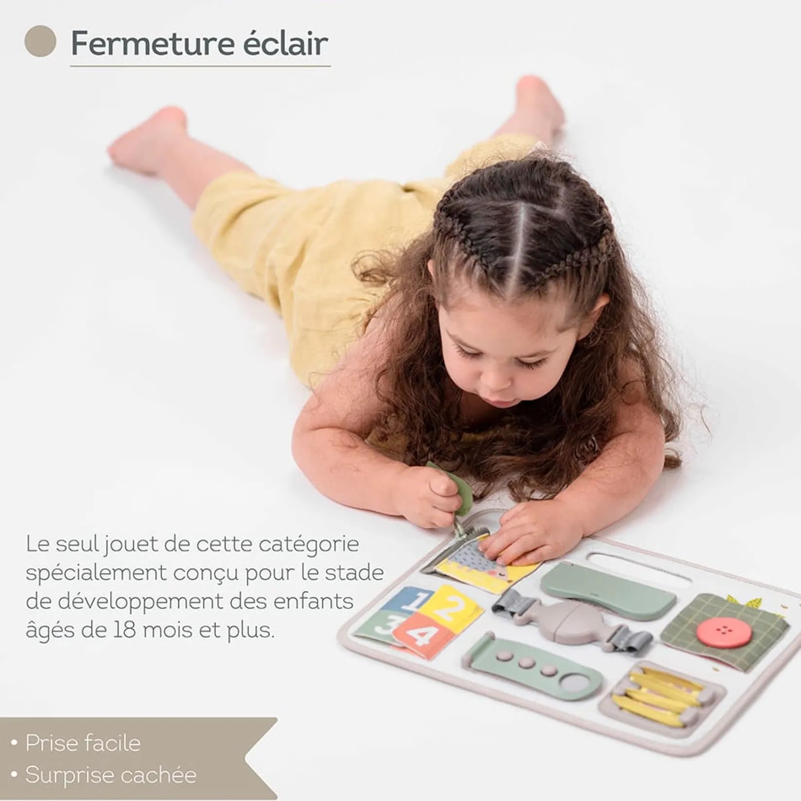 Developmental Toys>Taf Toy Activity Buckles Board