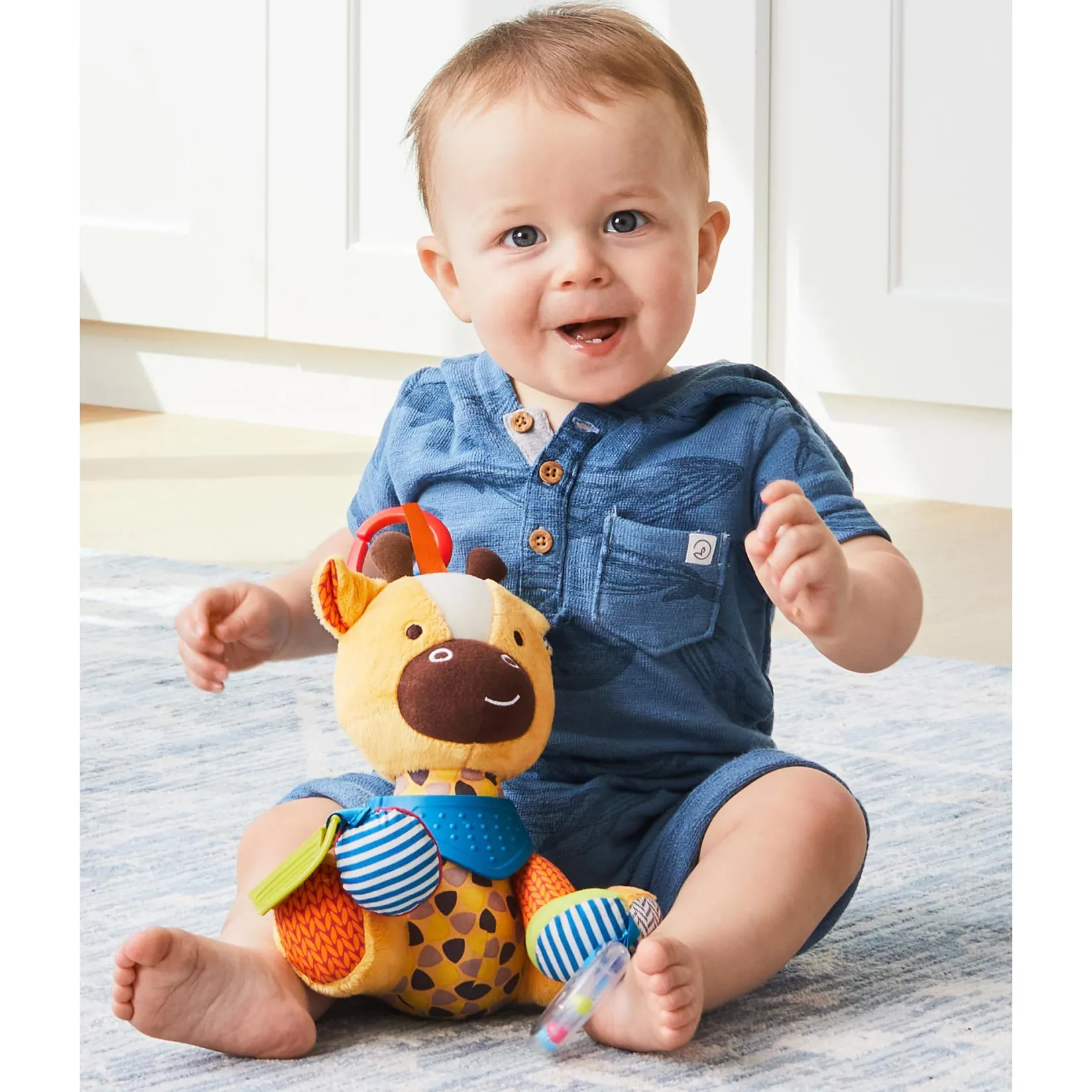 Online Activity Toy - Giraffe Bandana Buddy Stroller & Car Seat Toys|Developmental Toys