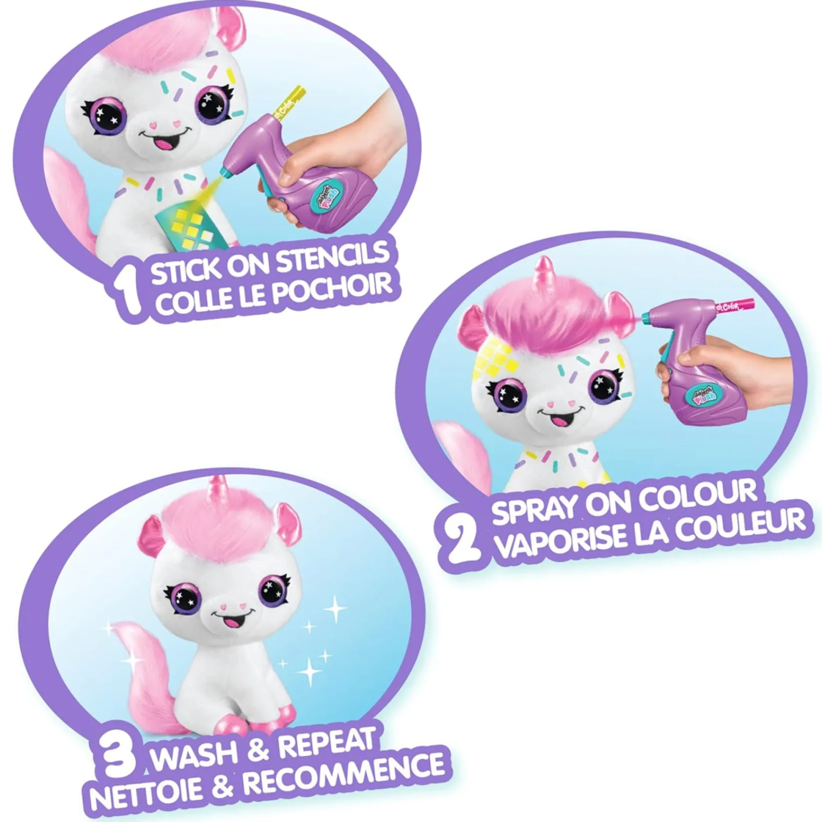 Diy & Activities>Danawares Air Brush Neon Unicorn Plush