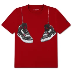 Sportswear|Tops>Jordan Aj3 Shoe Strings T-shirt 8-16y Red