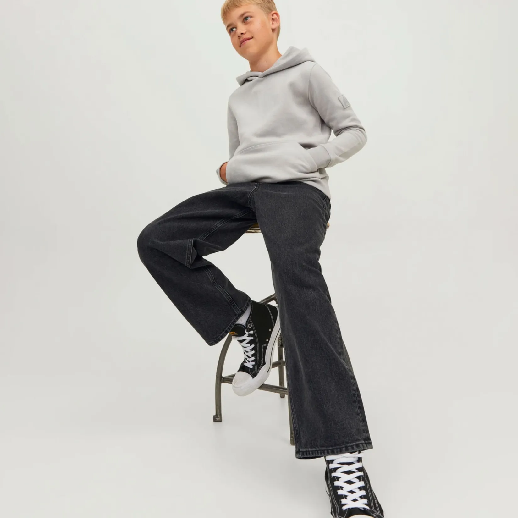 Pants & Jeans>Jack u0026 Jones Alex Original Jeans 8-16y Black