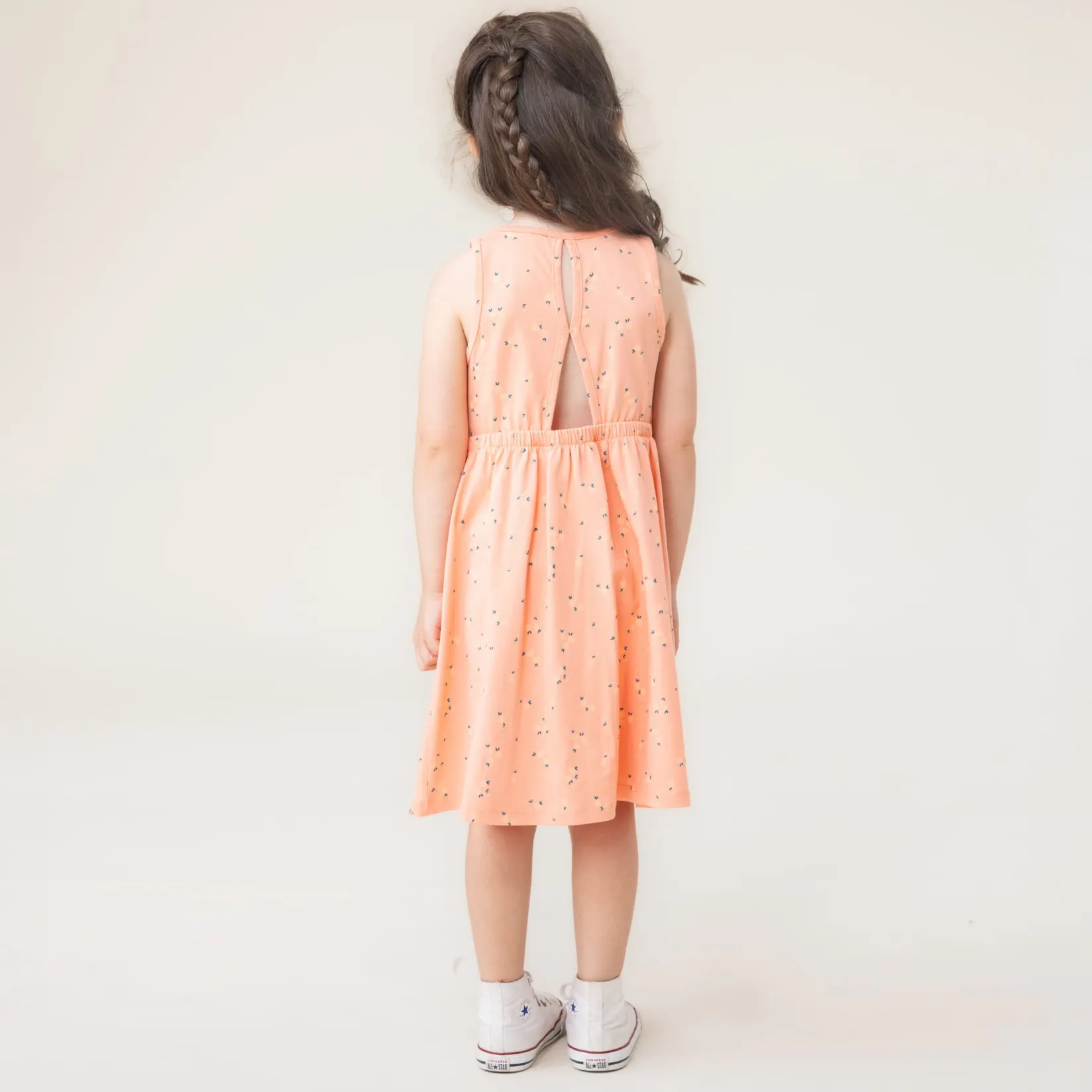 Dresses & Rompers>Nano Aloha Printed Dress 2-12 Coral