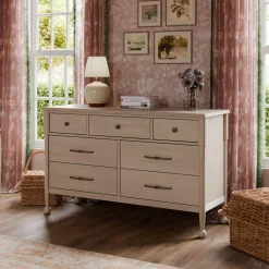 New Alouette 7-Drawer Assembled Dresser - Washed Pine Storage Furniture