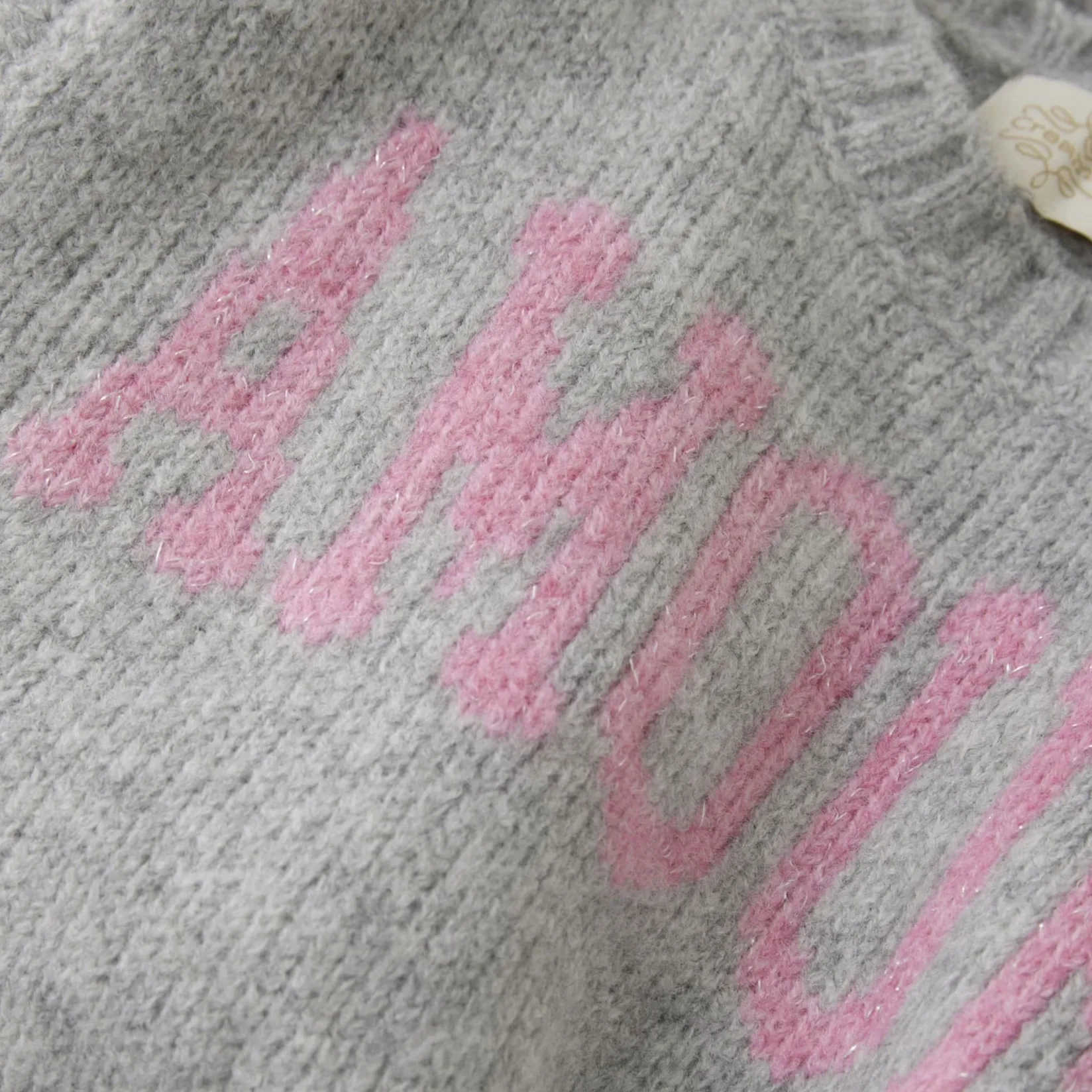 Fleeces And Sweatshirts|Tops>Creamie Amour Knit Slipover 7-14 Grey