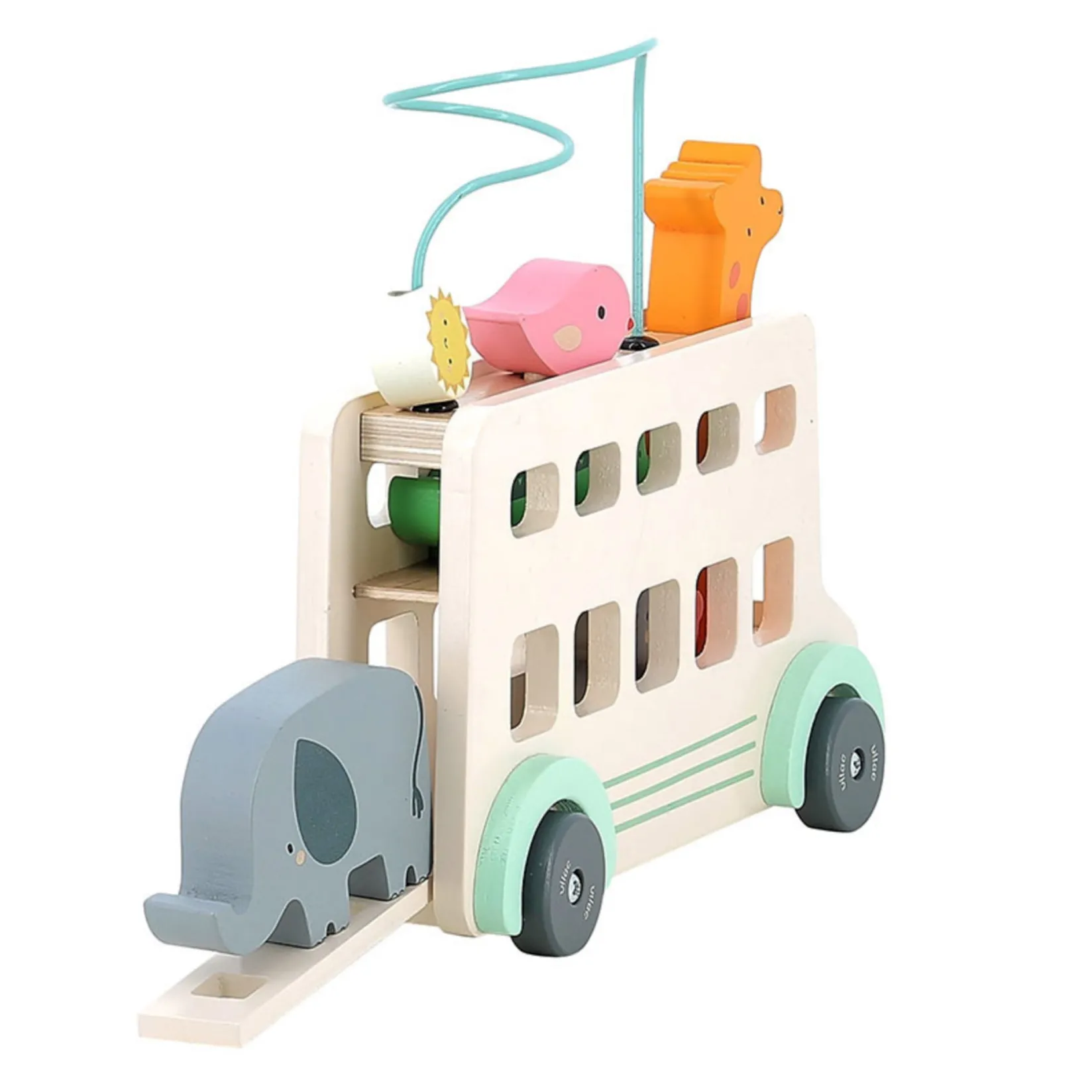 Wooden Toys>Vilac Animals Bus