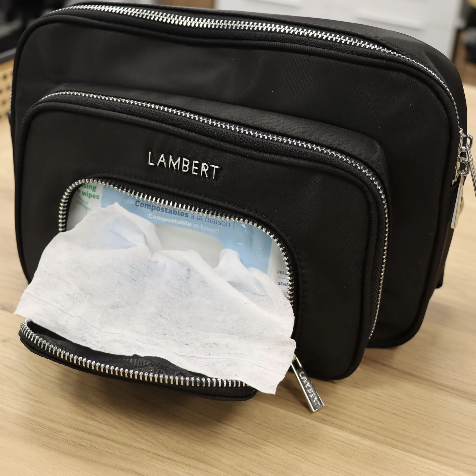 Diaper Bags|Diaper Bags>Lambert Annika Backpack Diaper Bag - Black