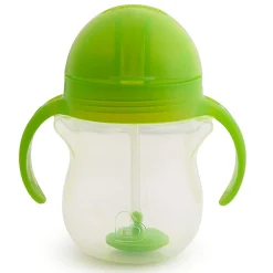 Best Any Angle™ Click Lock Weighted Straw Trainer Cup 7oz - Green Kids Breastfeeding|Tableware