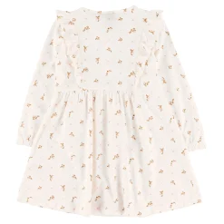 Dresses & Rompers>Chat Botte AOP Flowers Poetry Dress 2-8 Ivory