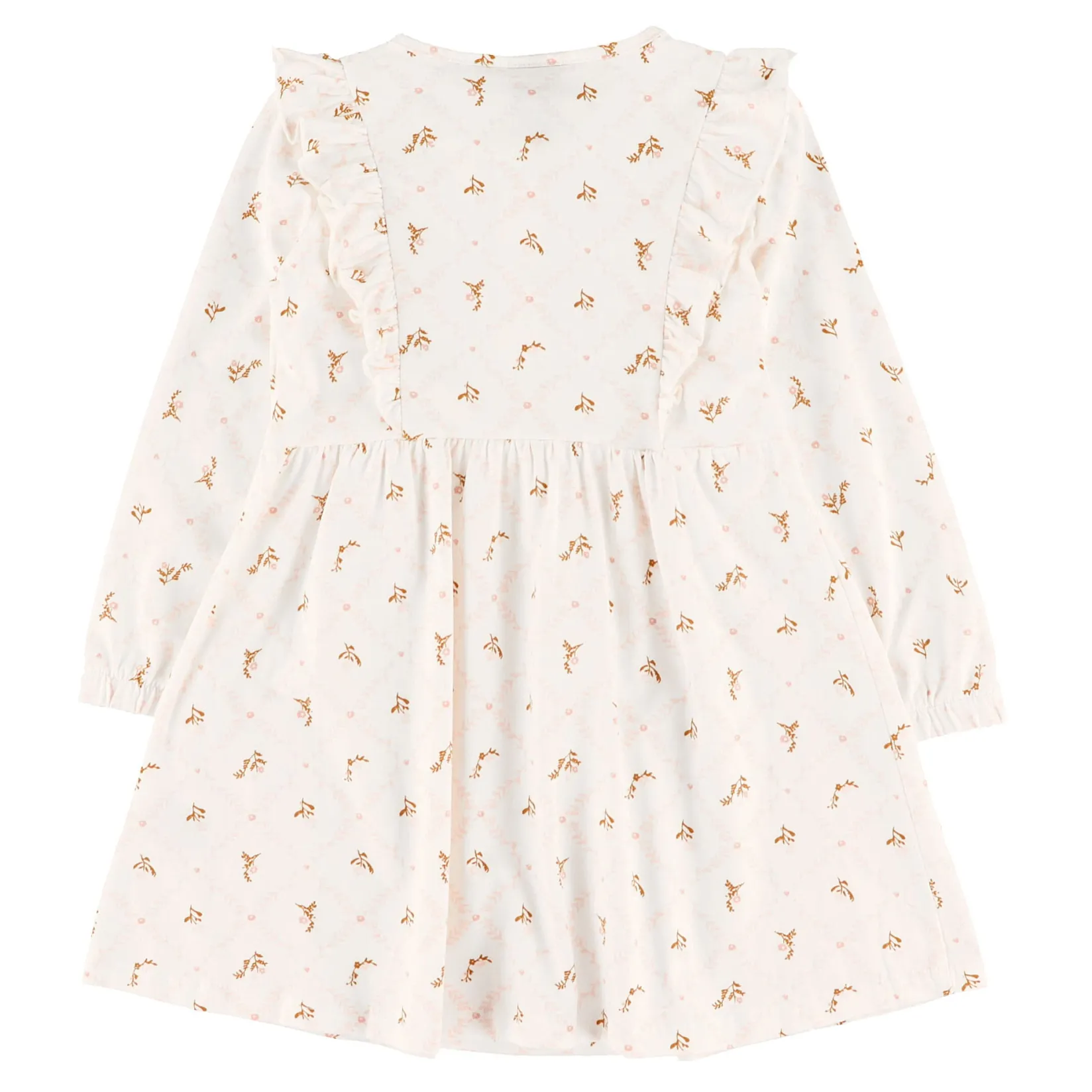 Dresses & Rompers>Chat Botte AOP Flowers Poetry Dress 2-8 Ivory