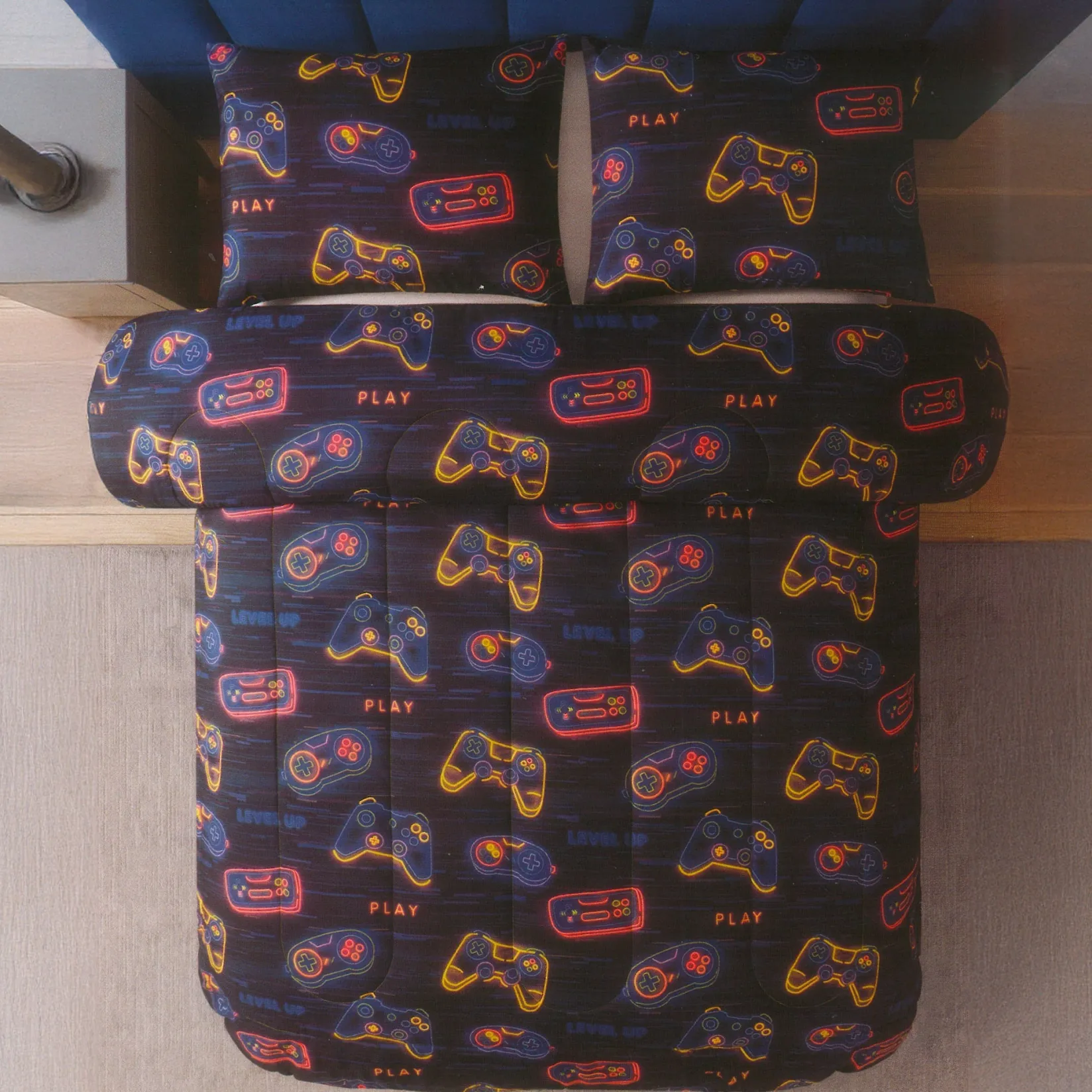 Comforters & Quilts|Twin Bedding>Literie Beco Arcade Twin Comforter Set