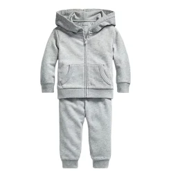 Outfit Sets|Dresses, Skirts & Outfits>Polo Ralph Lauren Atlantic Terry Sweat Set 3-24m Grey