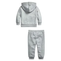Outfit Sets|Dresses, Skirts & Outfits>Polo Ralph Lauren Atlantic Terry Sweat Set 3-24m Grey