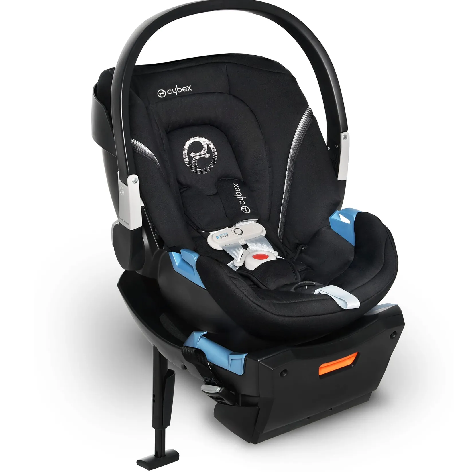 Car Seats & Booster Seats|Car Seats>Cybex Aton 2 Infant Car Seat with SensorSafe - Lavastone Black