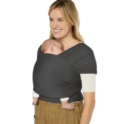 Outdoors & Travel|Baby Carriers>Ergobaby Aura Wrap Sustainable Knit - Soft Black