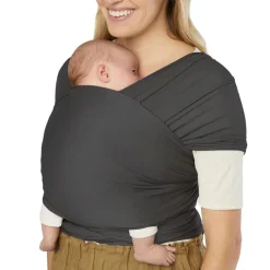 Outdoors & Travel|Baby Carriers>Ergobaby Aura Wrap Sustainable Knit - Soft Black