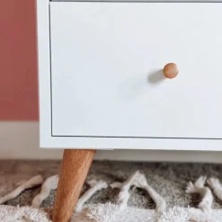 Clearance Austin 5 Drawers Dresser - Whthe / Red Oak Storage Furniture