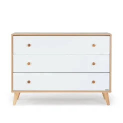 Hot Austin 3-Drawer Dresser - White / Red Oak Storage Furniture