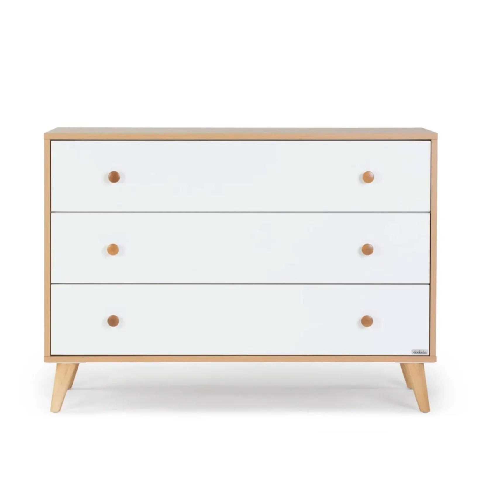 Hot Austin 3-Drawer Dresser - White / Red Oak Storage Furniture