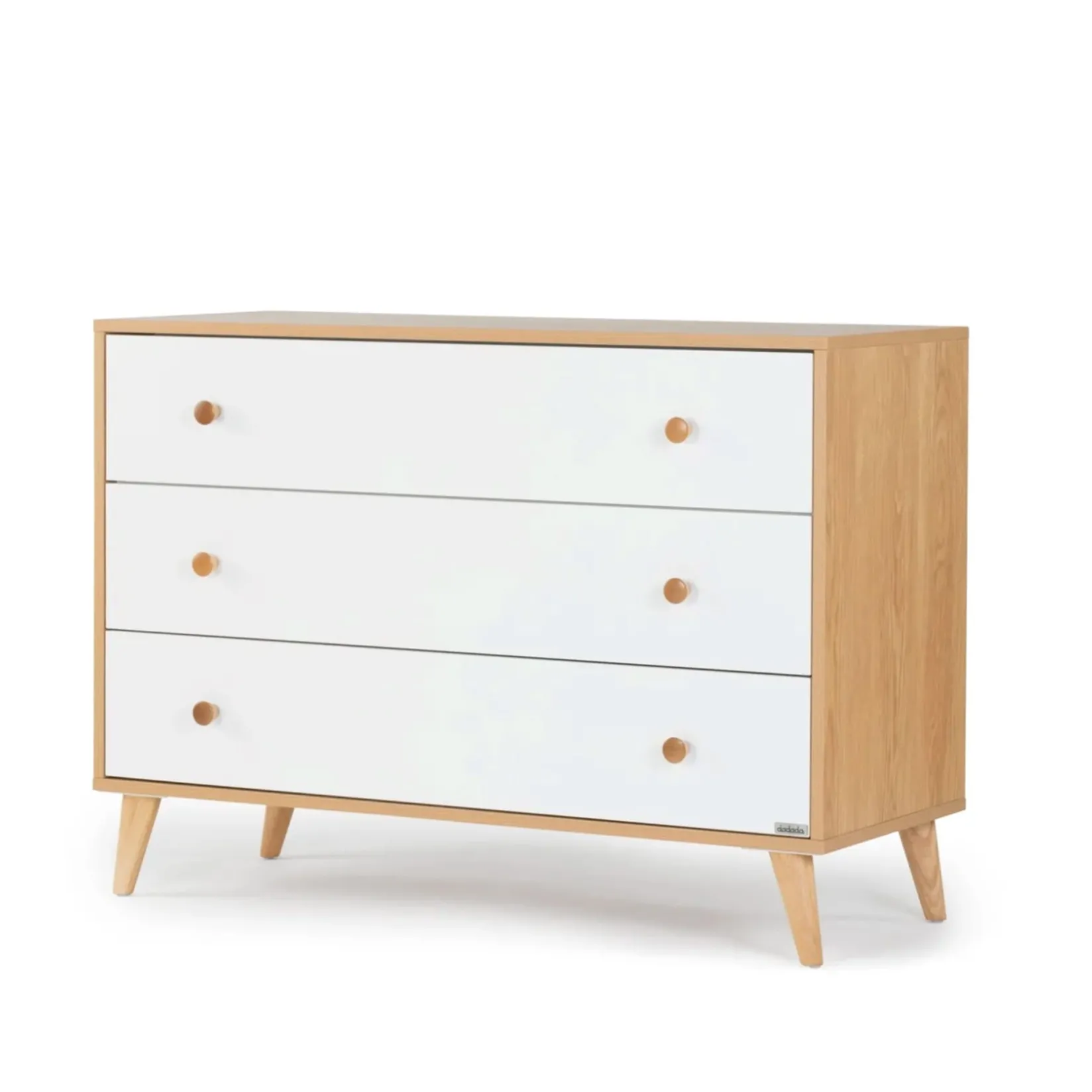 Hot Austin 3-Drawer Dresser - White / Red Oak Storage Furniture