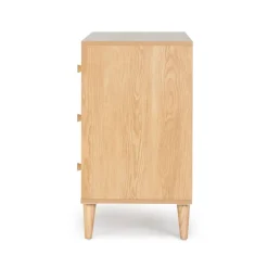 Hot Austin 3-Drawer Dresser - White / Red Oak Storage Furniture