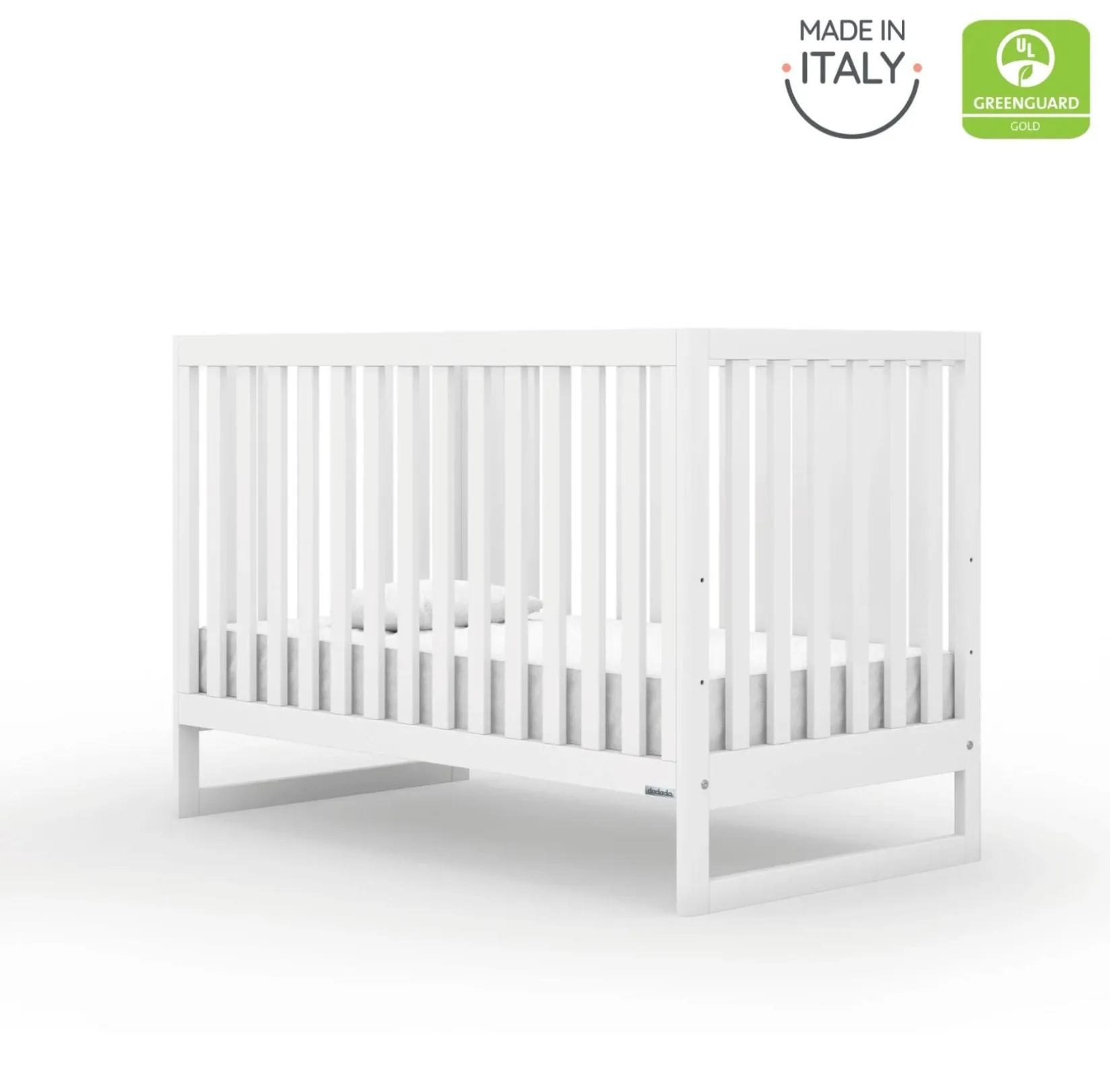 Cribs & Mattresses|Cribs & Mattresses>Dadada Baby Austin 3-In-1 Convertible Crib - White
