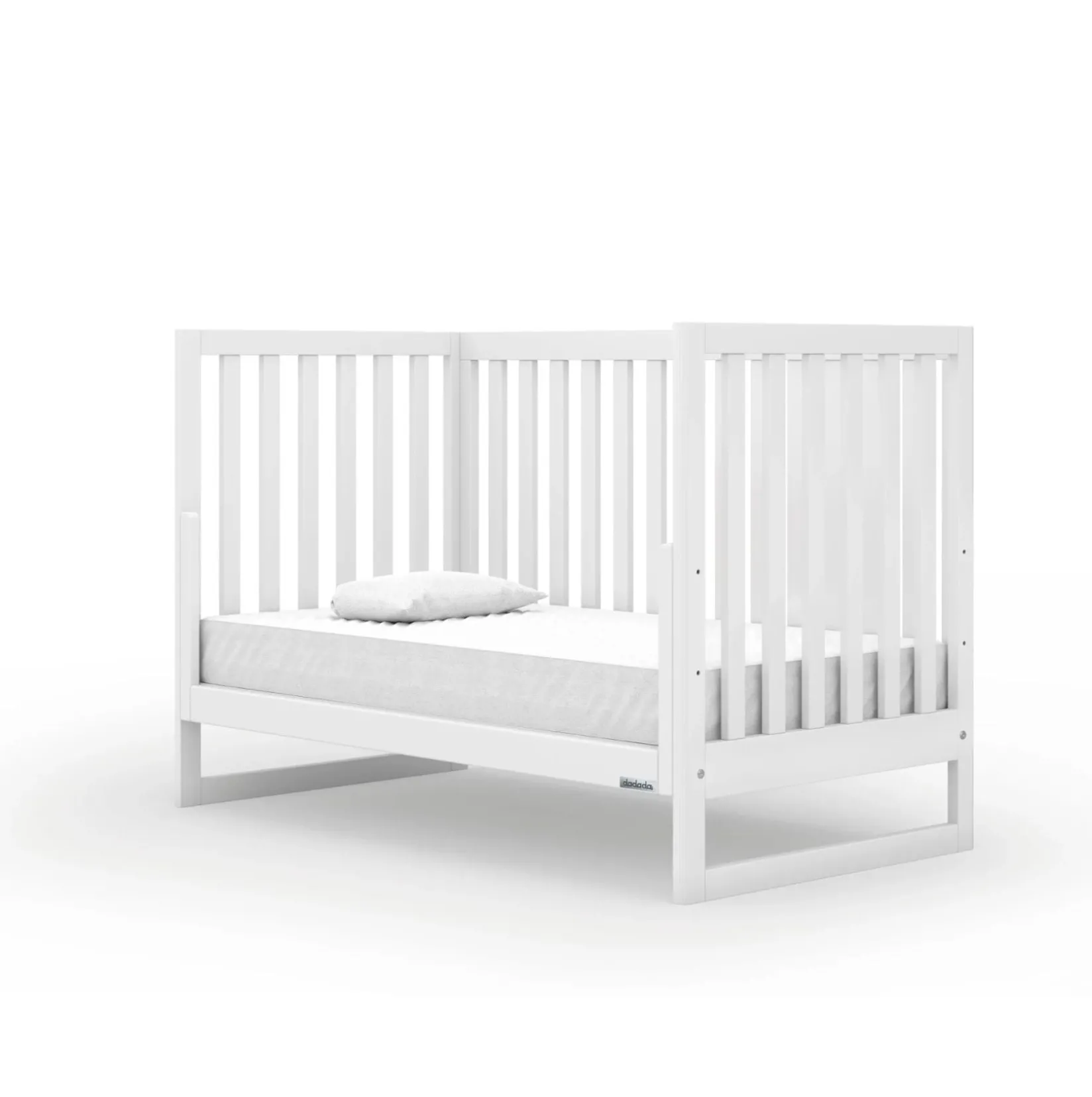 Cribs & Mattresses|Cribs & Mattresses>Dadada Baby Austin 3-In-1 Convertible Crib - White