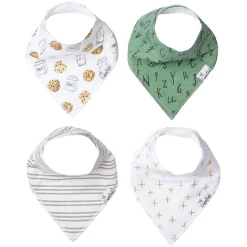 Bibs|Breastfeeding>Copper Pearl Baby Bandana Bibs (4) - Chip