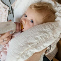 New Baby Bottle Round Latex 1 pack 150 ml - Blush Breastfeeding|Bottles & Nipples