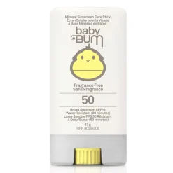 Clearance Baby Bum SPF 50 Sunscreen Face Stick Fragrance Free Kids Body & Hair Care|Body & Hair Care