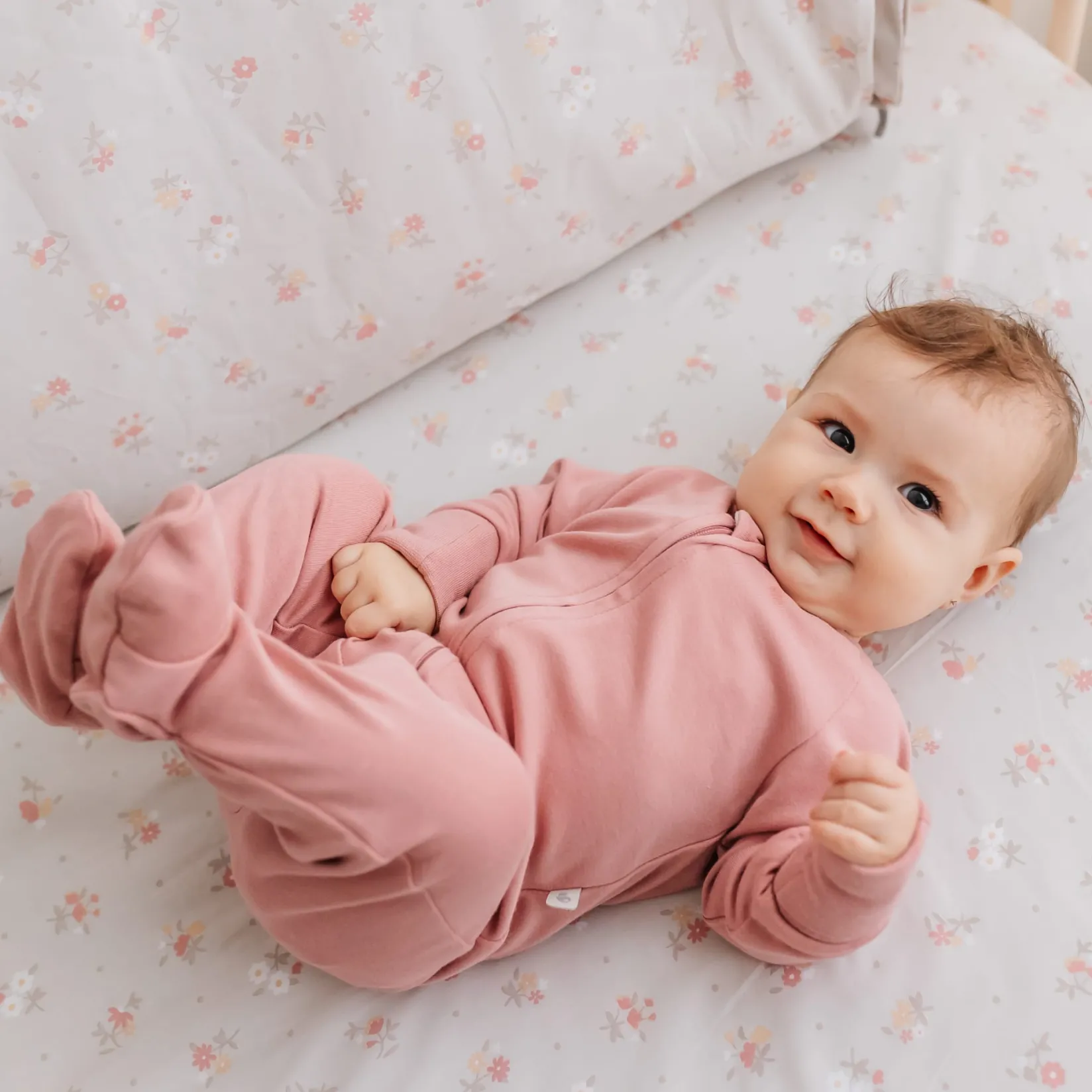 Sheets|Bedding>Perlimpinpin Baby Crib Fitted Sheet - Flowers