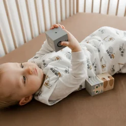 Sheets|Bedding>Perlimpinpin Baby Crib Fitted Sheet - Moka