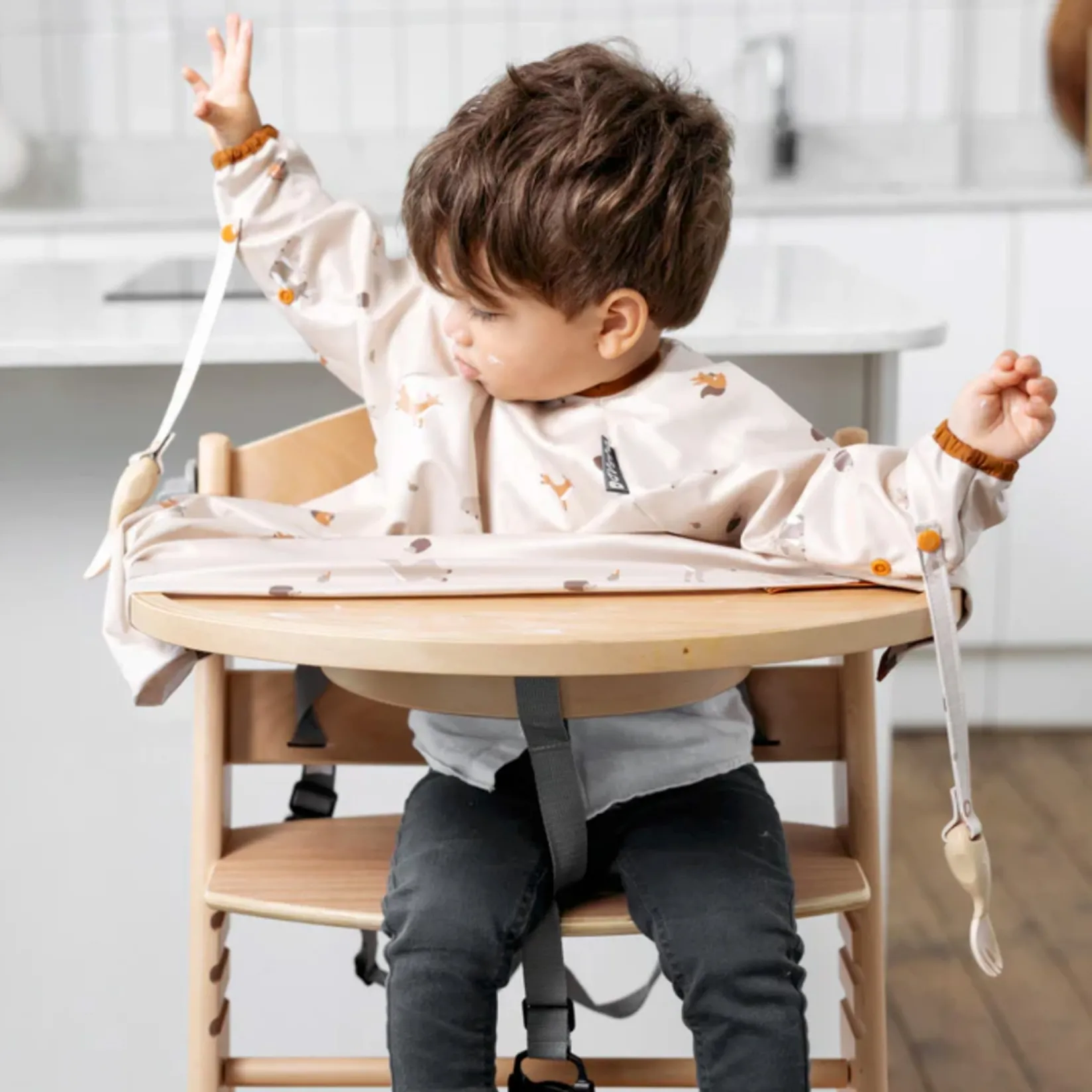 Tableware|Plates & Placemats>Bibado Baby Cutlery Attachable Forest