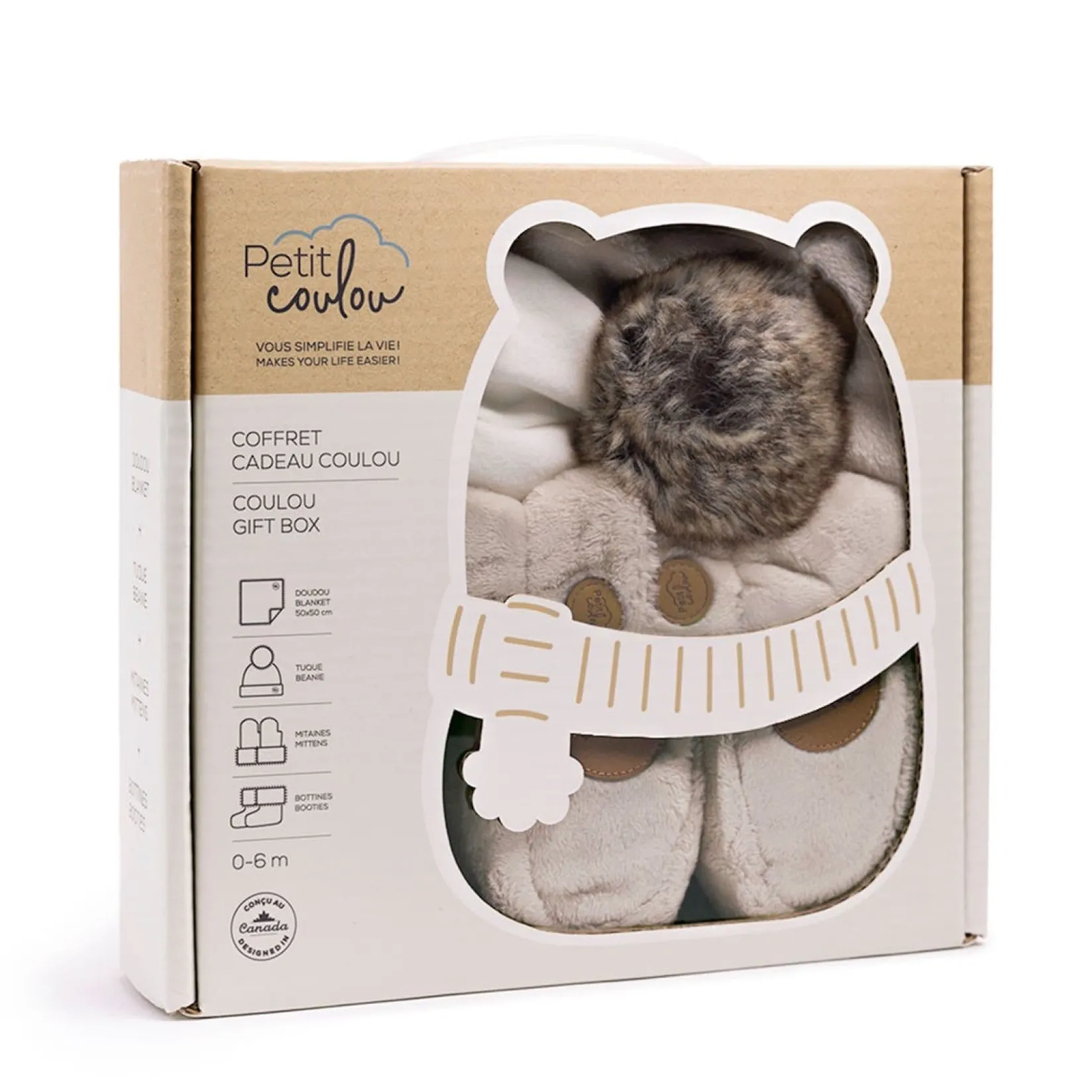 Snowsuits|Snowsuits>Petit Coulou Baby Gift Box (4) 0-6m - Cream