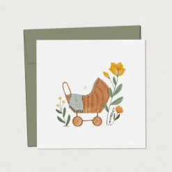Best Baby Greeting Card - Pram Greeting Cards|Party Supplies