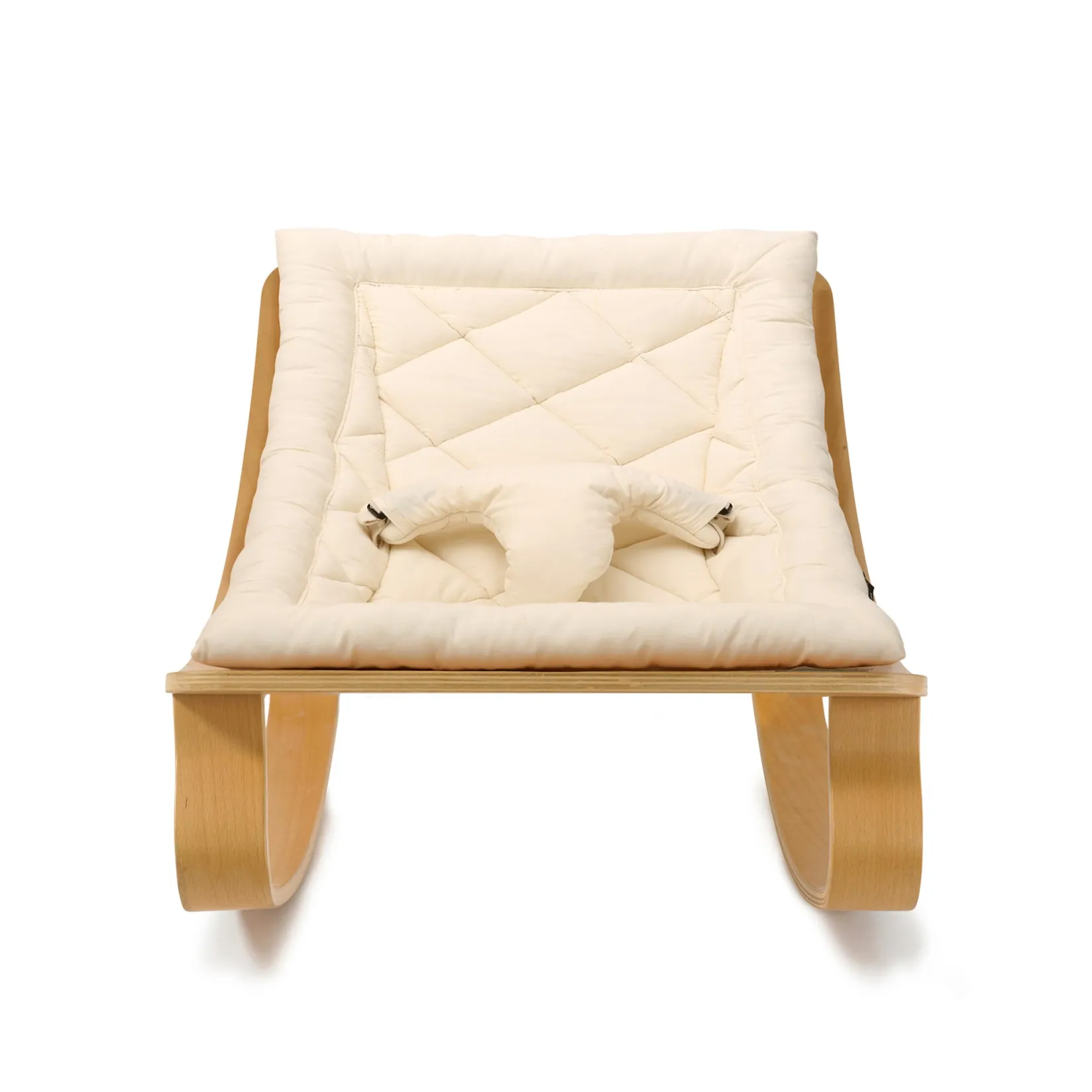 Swings & Rockers>Charlie Crane Baby Rocker LEVO - Beechwood / Organic Milk
